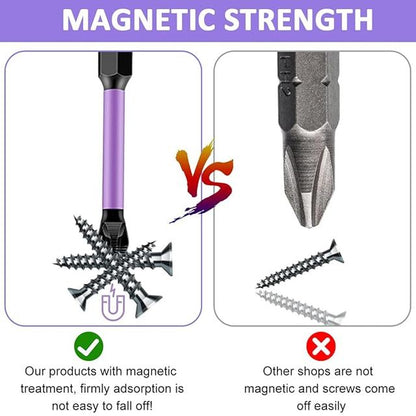 Strong magnetic screwdriver drill bit set from 26345, featuring durable hand tools and precision bits for versatile screwing tasks.