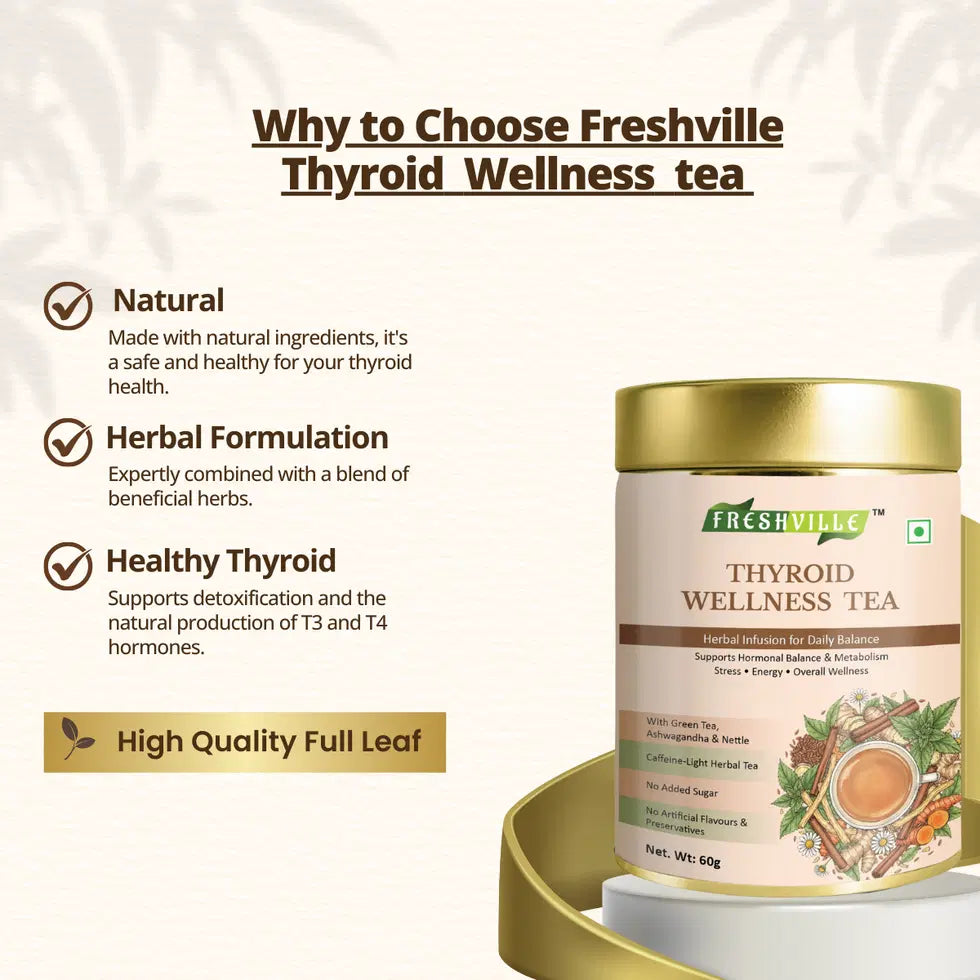 Tea pot from the Freshville Thyroid Wellness Tea collection, featuring a sleek design and a smooth ceramic finish.