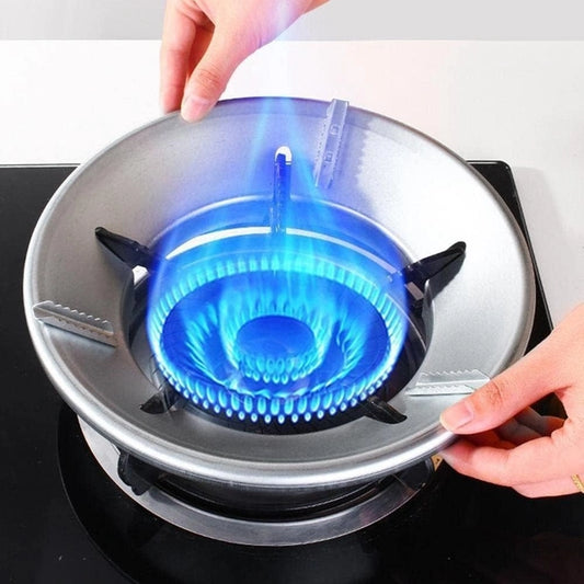 Pair of 18281 Gas Saver Burner Stands for gas stoves, featuring durable metal construction and secure mounting for safe cooking.