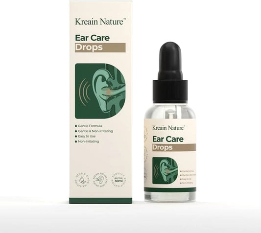 Pack of 2 25560 ear care drops in bottles, suitable for ear cleaning and soothing, part of creams, gels, and sprays category.