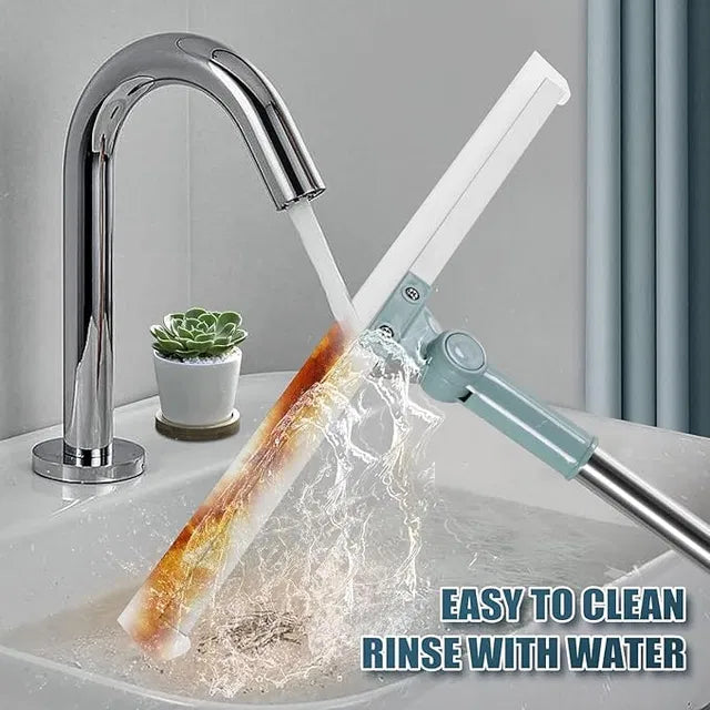 Silicone 2-in-1 floor cleaner brush and squeegee broom from 26041, featuring multifunctional design for cleaning floors.
