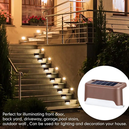 Outdoor solar deck lights by 1238, night lights illuminating patios and walkways with energy-efficient solar-powered lighting.