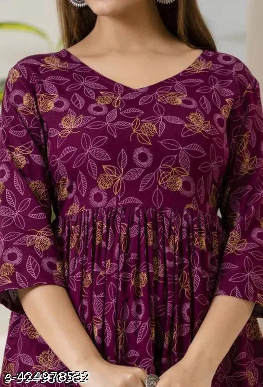 Women's printed co-ord set featuring stylish kurtis, perfect for girls and women, with vibrant patterns and comfortable fit.
