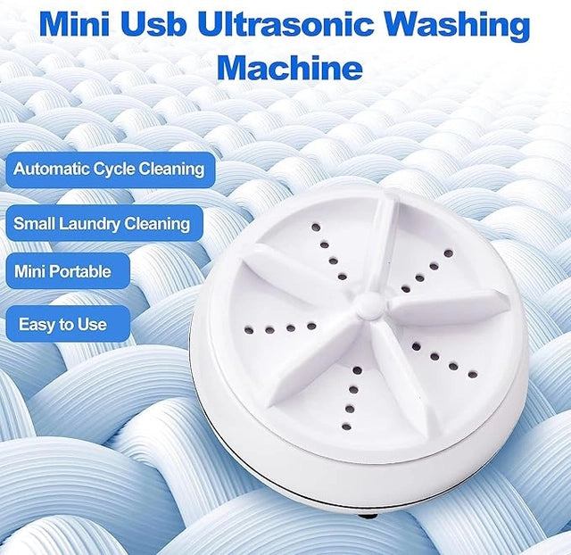 Portable 35252 ultrasonic mini washing machine for home, 3-in-1 dishwasher with ultrasonic waves, compact and easy to use.