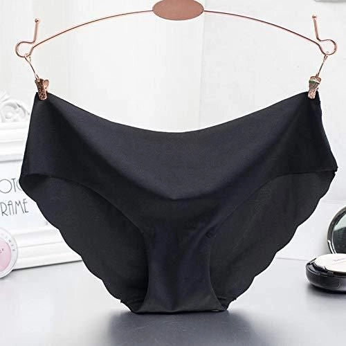 Multicolor women's seamless briefs by Dropship India, pack of 4, showing comfortable, stretchy fabric and variety of colors.