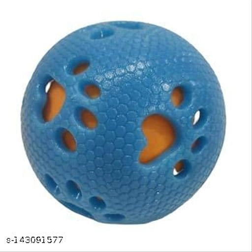 Blue chew rubber pet ball, ideal for play and chewing, designed for dogs by 15929. Durable and fun pet toy.