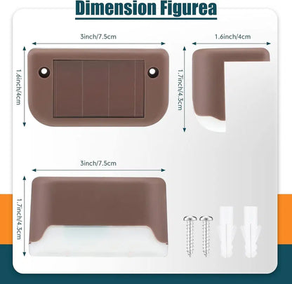 Outdoor solar deck lights by 1238, night lights illuminating wooden patio or garden areas with eco-friendly solar energy.