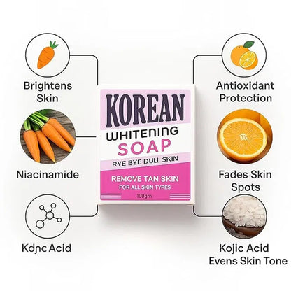 Korean whitening shaving soap bar by 5912, shown in a pack of two, with smooth soap surface and packaging details.