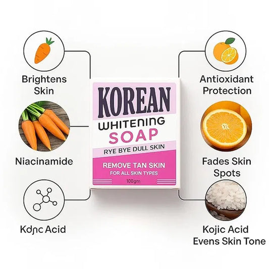 Korean whitening shaving soap bar by 5912, shown in a pack of two, with smooth soap surface and packaging details.