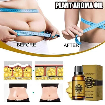 Belly drainage and pain relief oil bottles from 1238, 30ML each, in a pack of two, showing the herbal ointment containers.