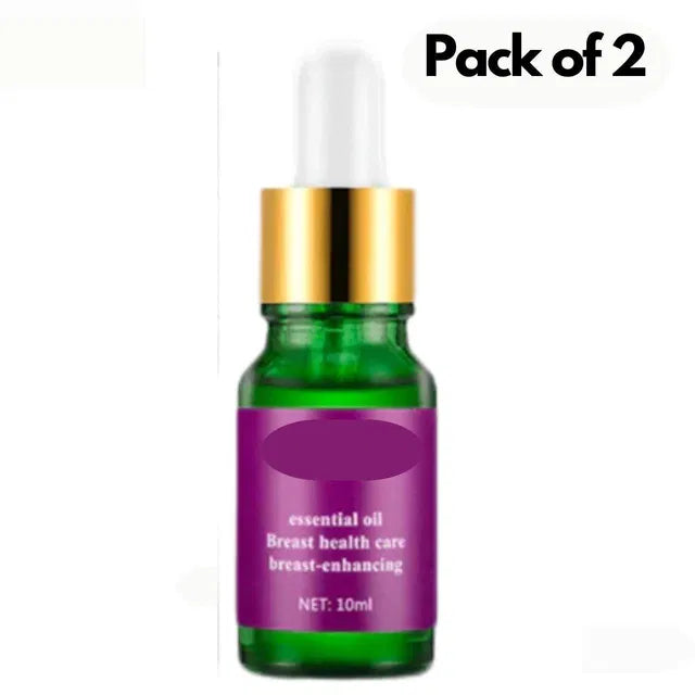 Pair of 20 ml Essential Oil Bust Enhancing Oil Heaters by 16182, designed for health care and natural bust enhancement.