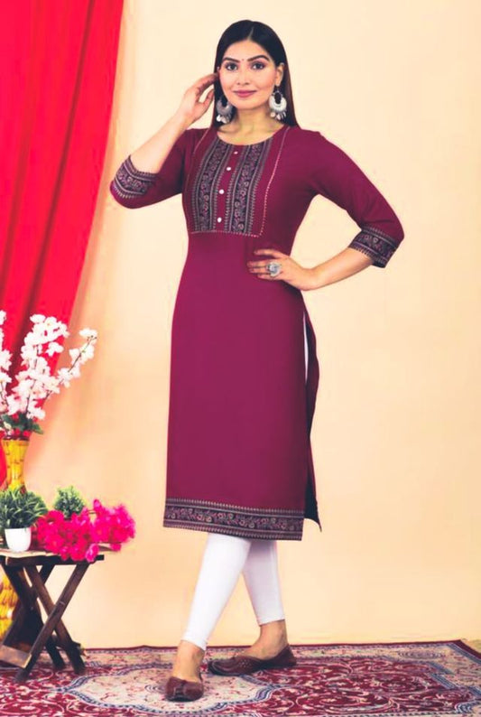 Colorful women's Kurti by 6164 featuring intricate embroidery and a flattering fit, perfect for casual and festive occasions.
