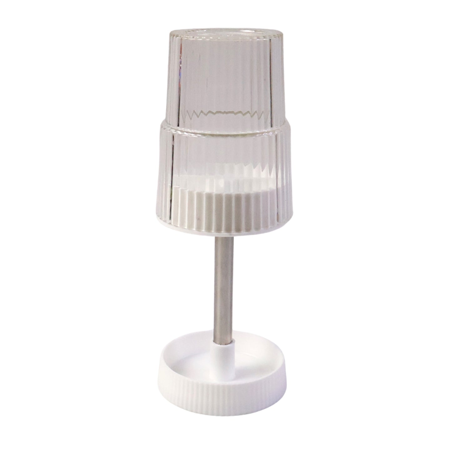 Wukusy rotating bathroom toothbrush holder stand with multiple slots for toothbrushes and toothpaste, made of durable plastic.