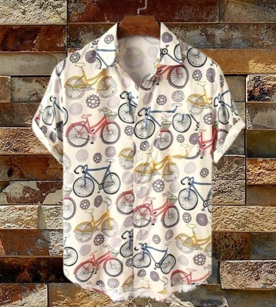 Cotton printed men's casual shirt with half sleeves, regular fit from Drpshippr's men's collection, featuring a stylish pattern.
