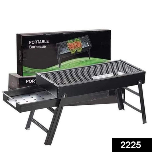 Wukusy 2225 folding portable BBQ grill set for outdoor and home use, with cooking surface and compact design for easy transportation