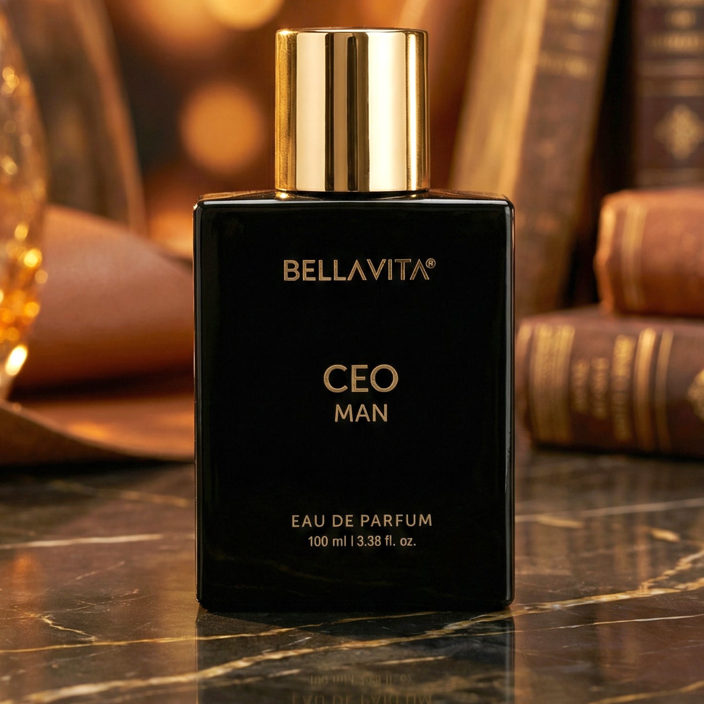 Bellavita Premium CEO Man Eau De Perfume bottle by Wukusy, 100ml, with sleek design and modern packaging.