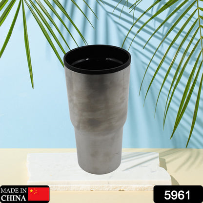 Wukusy stainless steel vacuum insulated glass coffee cup, double-walled travel mug for hot and cold beverages, home and kitchen use