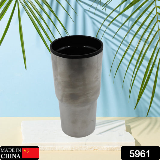 Wukusy stainless steel vacuum insulated glass coffee cup, double-walled travel mug for hot and cold beverages, home and kitchen use