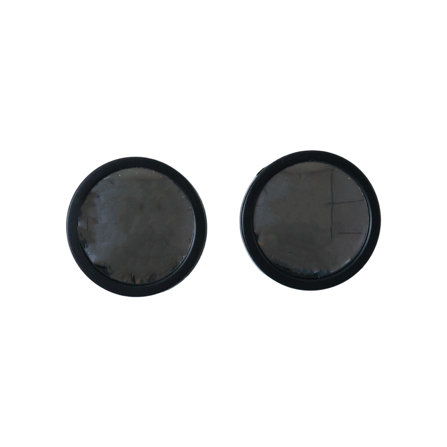 Pair of Wukusy 360-degree adjustable car blind spot mirrors showing reflective surfaces and mounting brackets for side mirror installation.