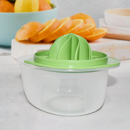 Wukusy Apex Vita 2-in-1 pomegranate seed remover and citrus juicer in kitchen setting, showcasing the dual-function kitchen tool.