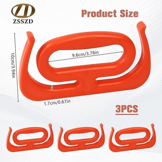 Wukusy heavy duty grocery bag carry handle grip holder, durable plastic, designed for easy transport of multiple shopping bags