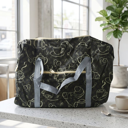 Foldable storage bag with handles, Wukusy travel organizer, 45x30cm, suitable for multiple uses and easy to carry.