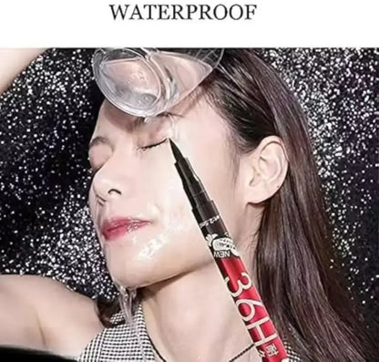 Ekom 4-in-1 red matte lipstick and waterproof eye makeup set, featuring six packs of all-in-one beauty products in vibrant shades