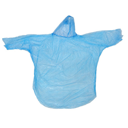 Disposable Rain Coat Hooded Full Sleeve Poncho For Bike Riders (1 Pc)