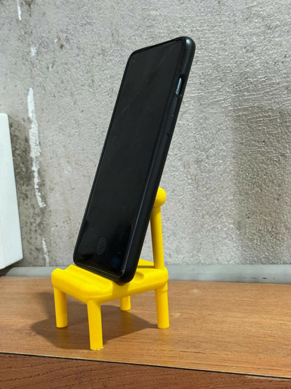 Wukusy mini chair mobile stand holder for desk and study table, compact and colorful accessory for secure phone support