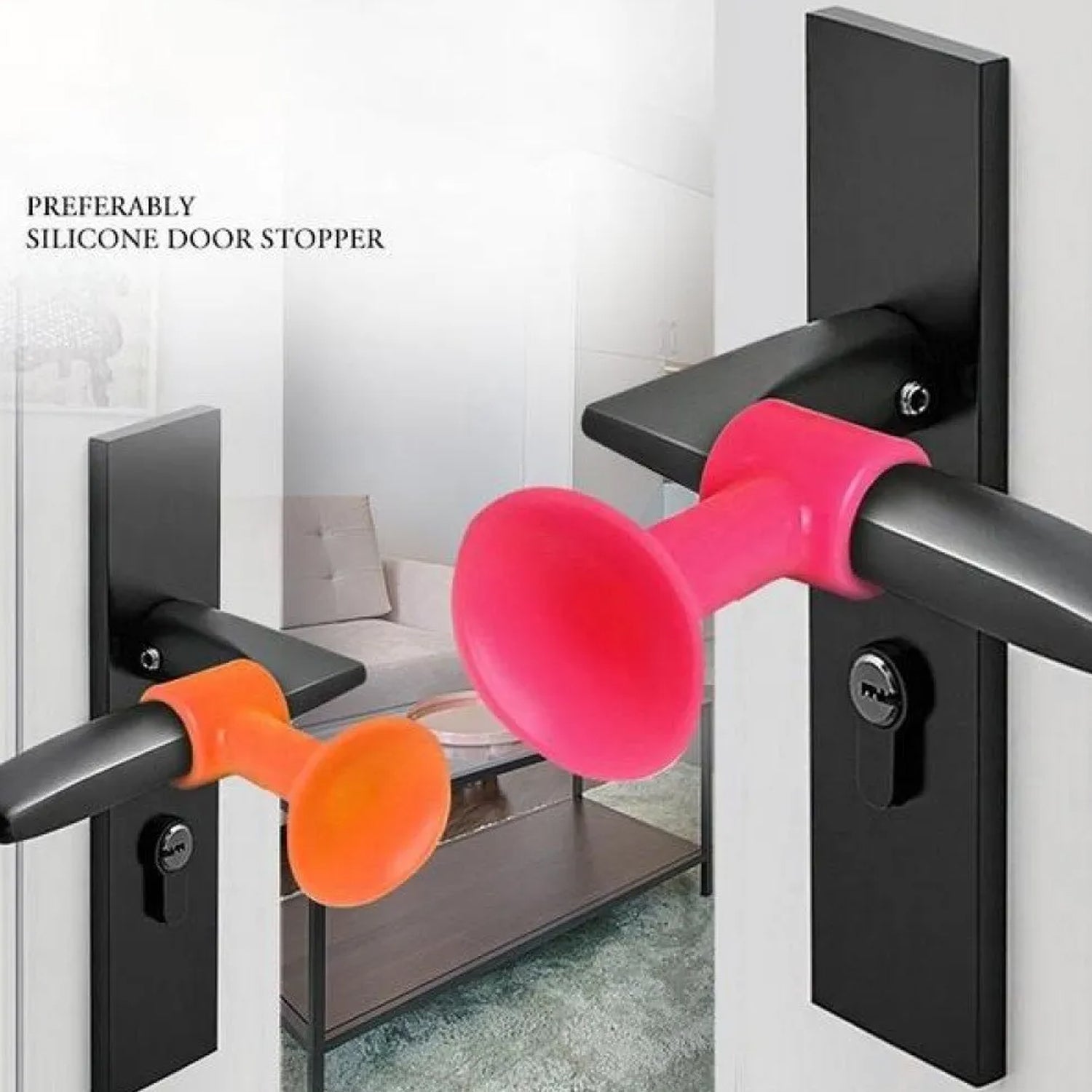Wukusy 1442 mini silicone door stopper and crash pad for anti-collision door handle protection in home decor.