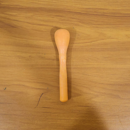 Wukusy manual masher grinder tool for kitchen use, with stainless steel handle and textured mashing surface for efficient food preparation.