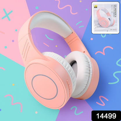 Wireless over-ear Bluetooth headphones by Wukusy with cushioned ear cups and adjustable headband for comfortable listening.