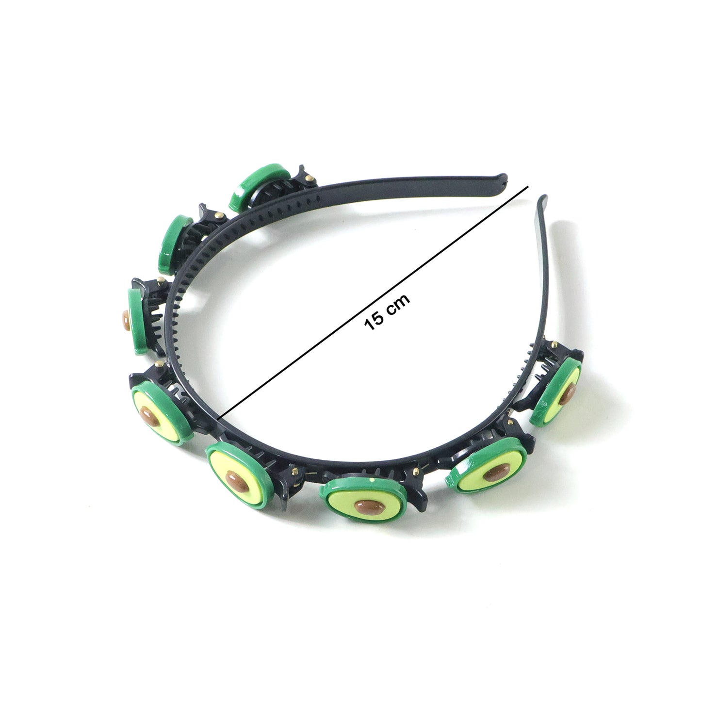 Wukusy decorative hair band with cute fruit design, featuring colorful fruit motifs on a stylish hair accessory.