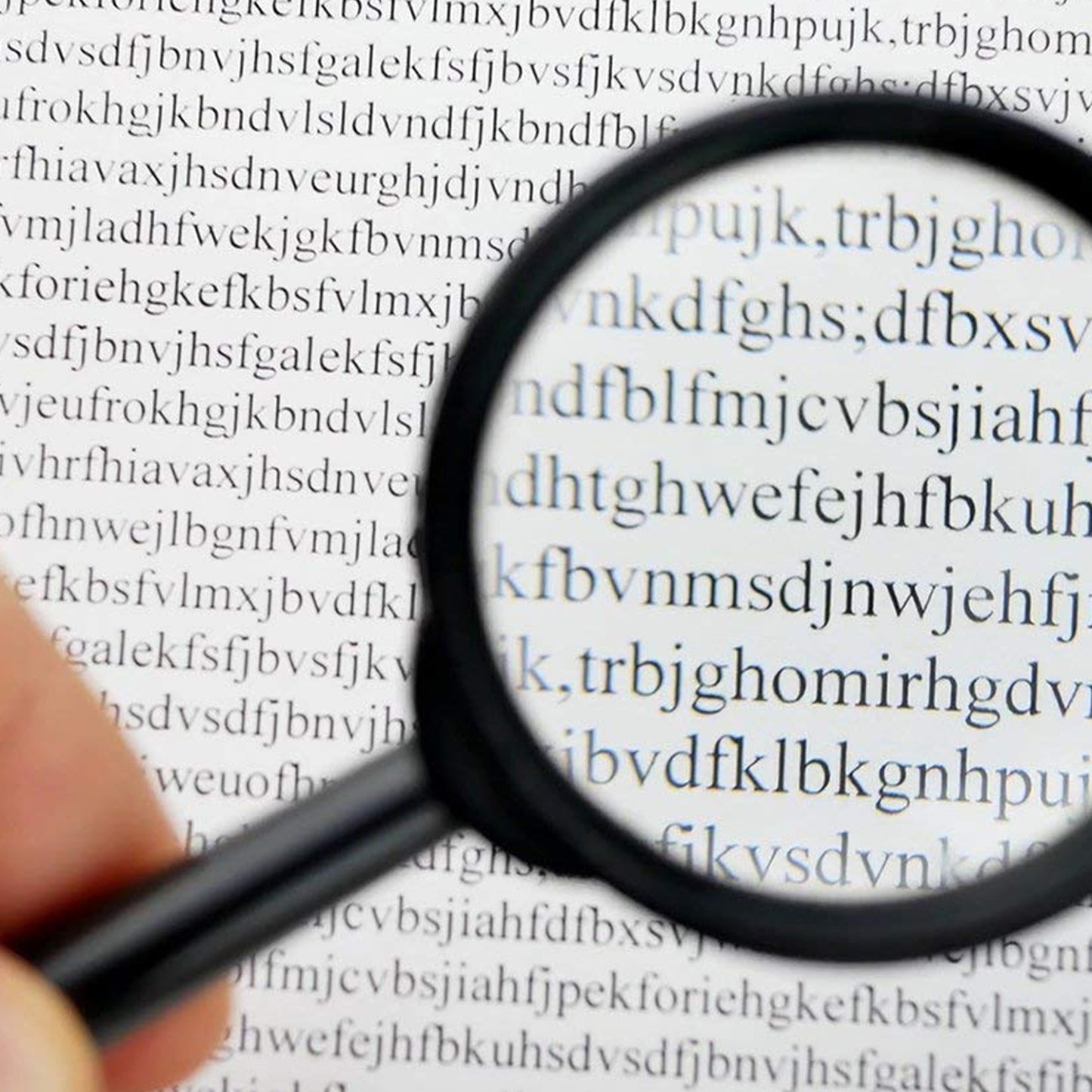 Wukusy 50mm glass magnifying lens for reading, double-sided, break-proof, ideal office eye protection and detailed viewing.