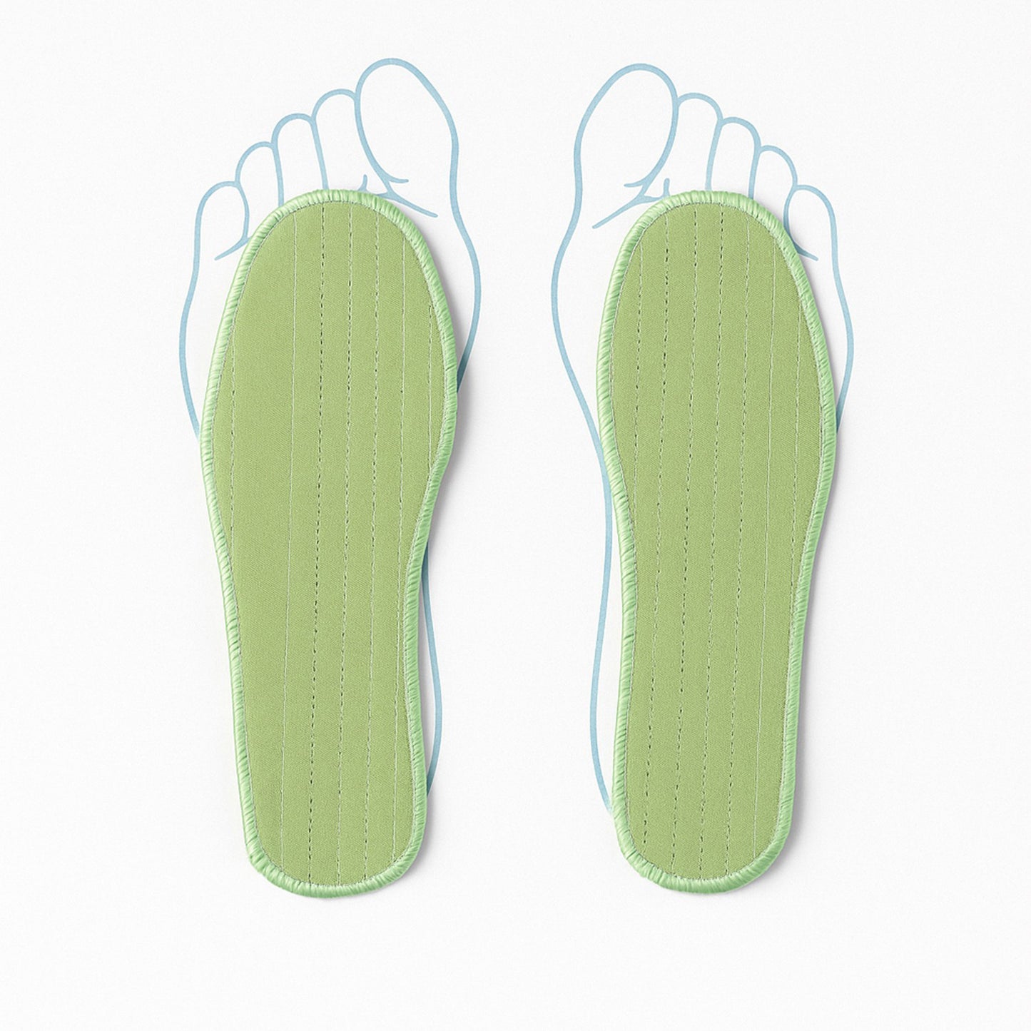 Pair of Wukusy premium comfort shoe insoles for size 42, designed for daily foot support with a mix of vibrant patterns.