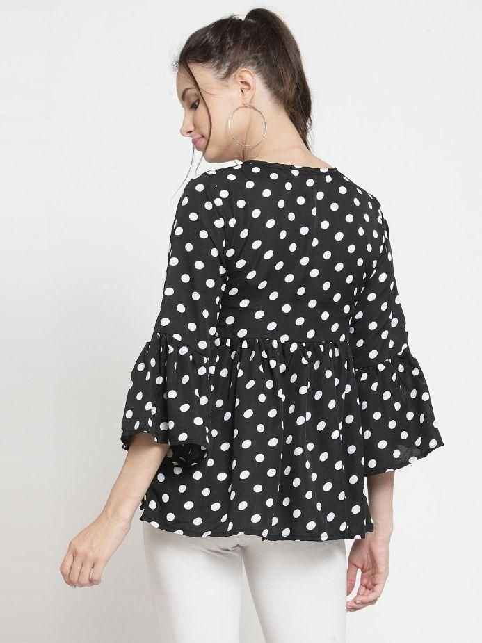 Drpshippr Darzi women's poly crepe printed top featuring vibrant patterns and lightweight fabric, stylish for casual and semi-formal wear.