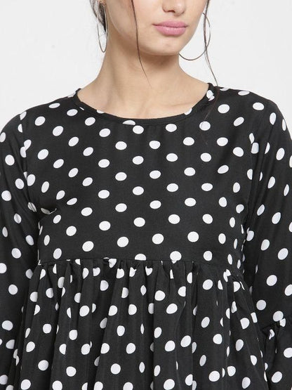 Drpshippr women's poly crepe printed top from Darzi Women's Collection, featuring a stylish pattern and comfortable fit.