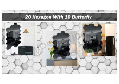 Decorative mirror stickers for home decor, featuring sleek, reflective designs to enhance interior walls and lighting accents.