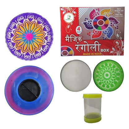 Designer Magic Rangoli Making Kit Includes Magic Tool (Pack of 1)