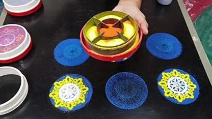 Designer Magic Rangoli Making Kit Includes Magic Tool (Pack of 1)