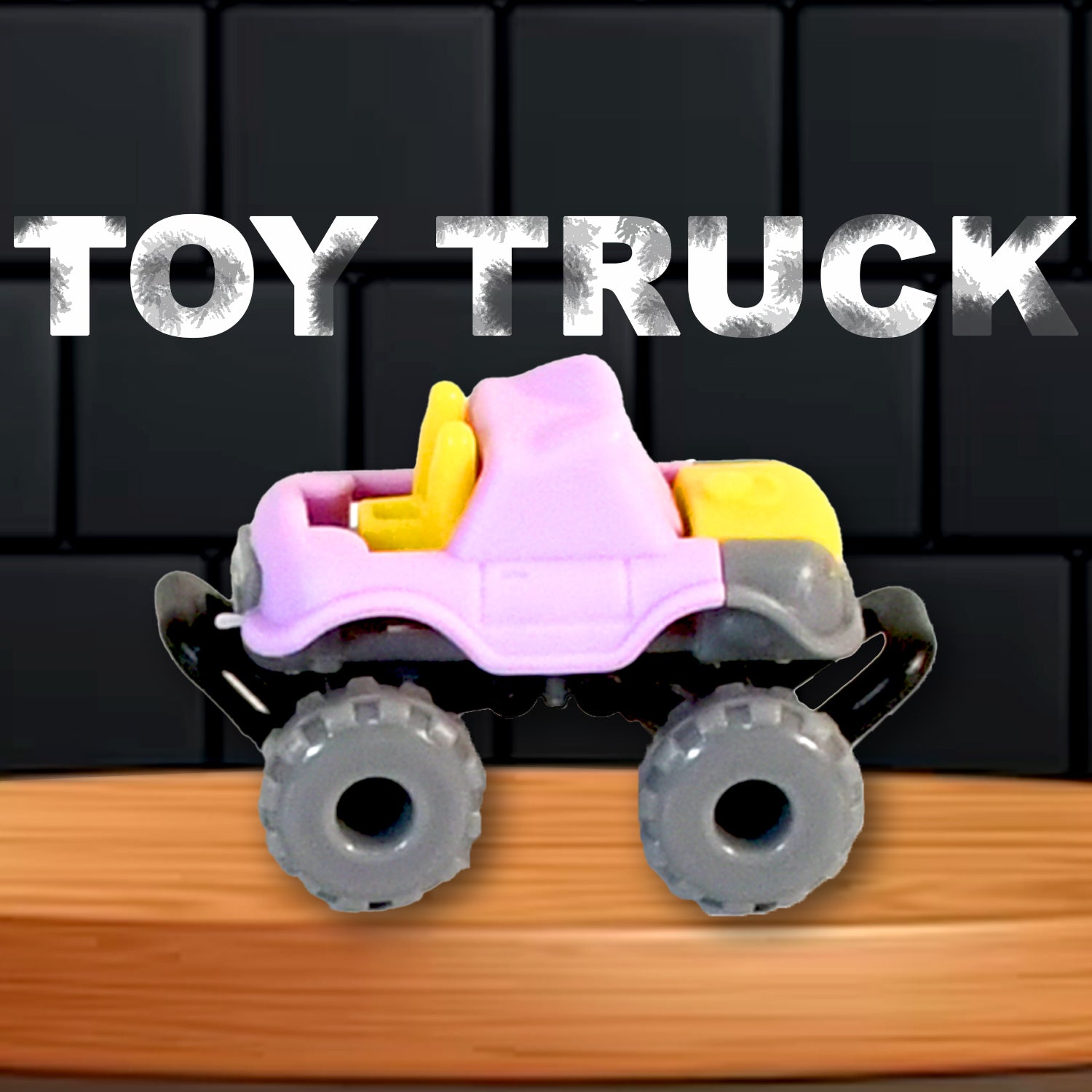 Wukusy mini monster trucks for kids with big plastic tires, friction-powered super cars and blaze trucks for boys’ toy gifts