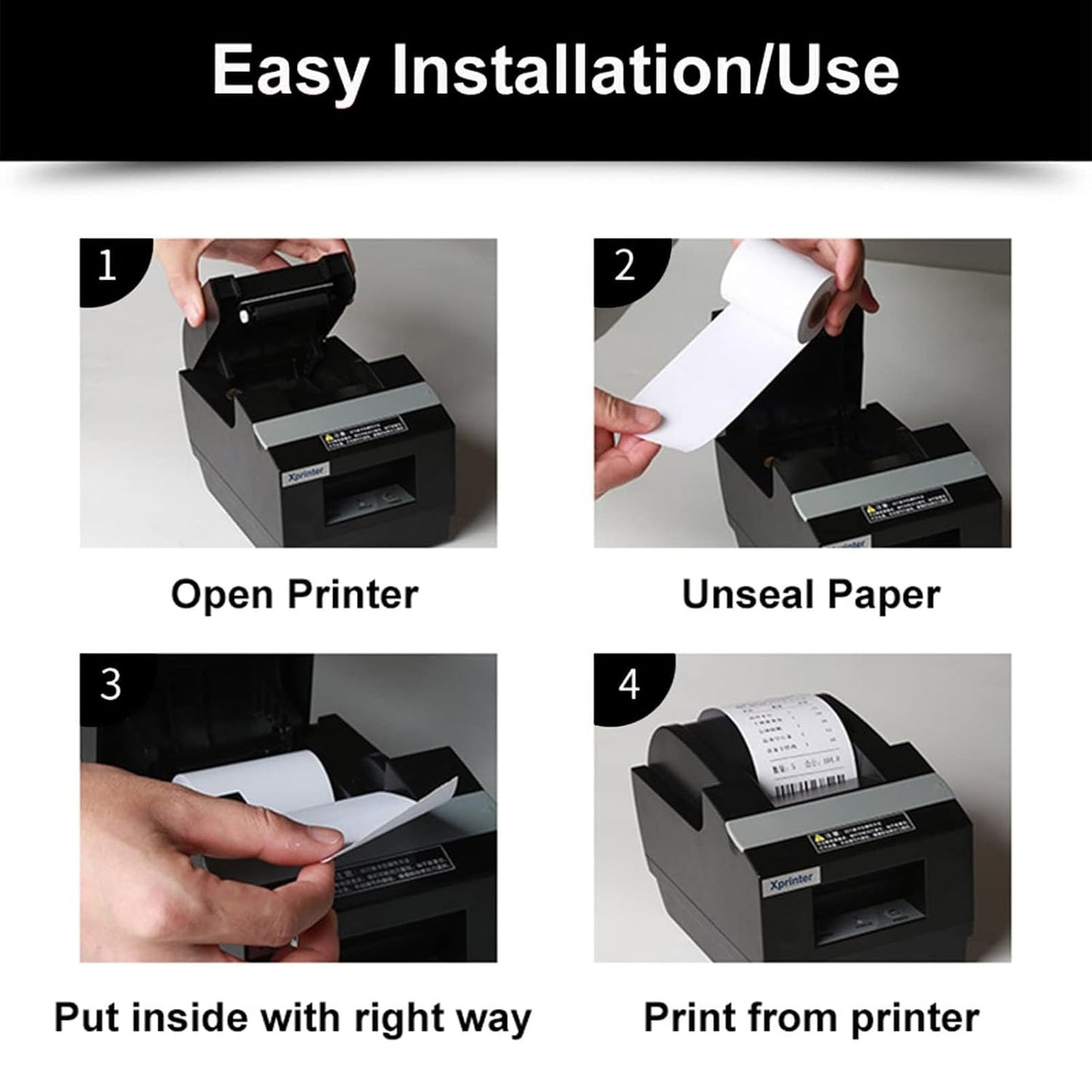 Wukusy thermal label roll for barcode printing, 78 x 60 mm, showing rolls of adhesive labels for barcode labels and printing.