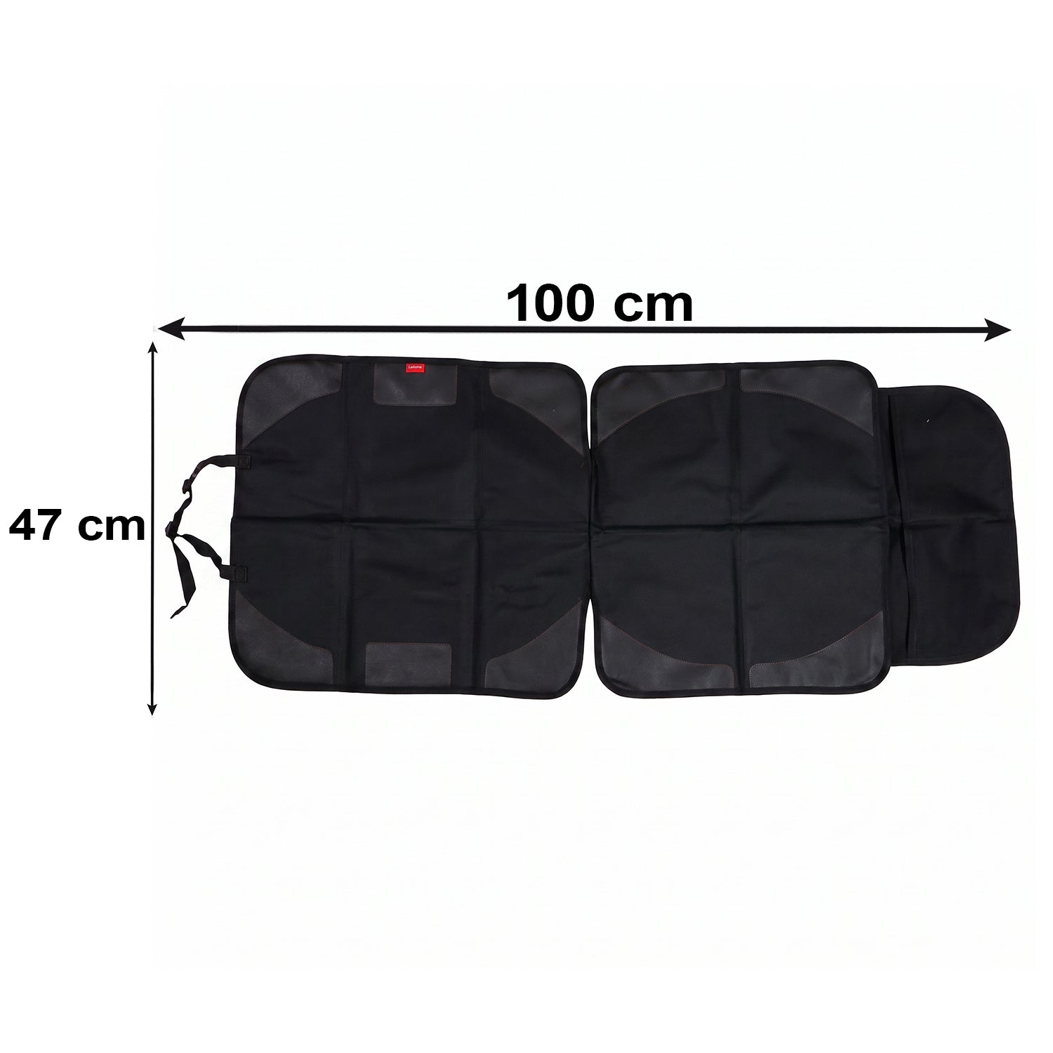 Waterproof Wukusy car seat protector for babies and children, 104x48 cm back seat cover with secure straps and durable material