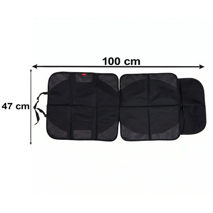 Waterproof Wukusy car seat protector for babies and children, 104x48 cm back seat cover with secure straps and durable material
