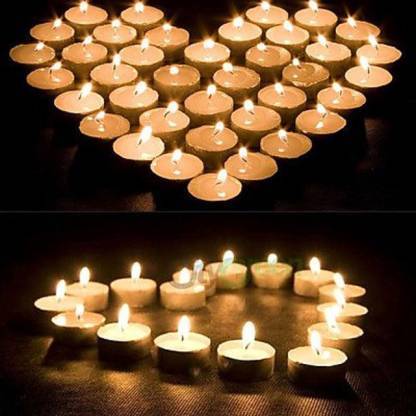 Set of 24 white LED tealight candles from Wukusy Festival Decorative collection, ideal for festive or ambient lighting.