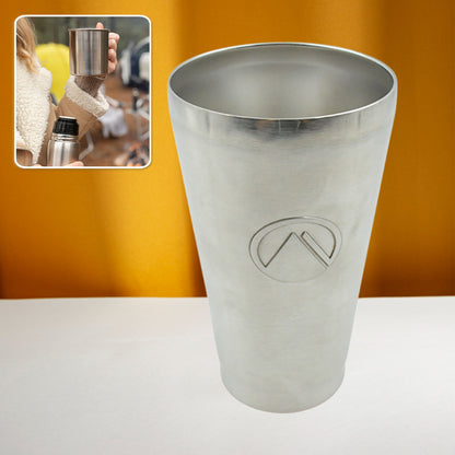 Wukusy 5780 stainless steel vacuum insulated travel mug with plain design, reusable glass for water or tea, outdoor or home use.