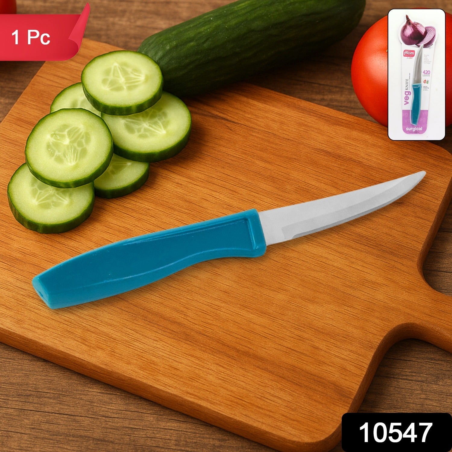 Wukusy Supermom high-quality stainless steel vegetable knife for home kitchen use, showing sharp blade and ergonomic handle.