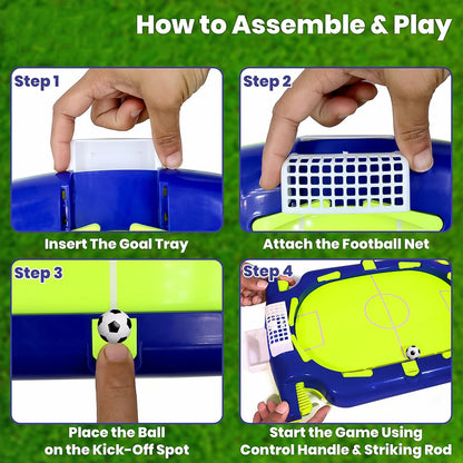 Wukusy Aditi Interactive Tabletop Football Flickers game set with colorful miniature football players and flicking game components.