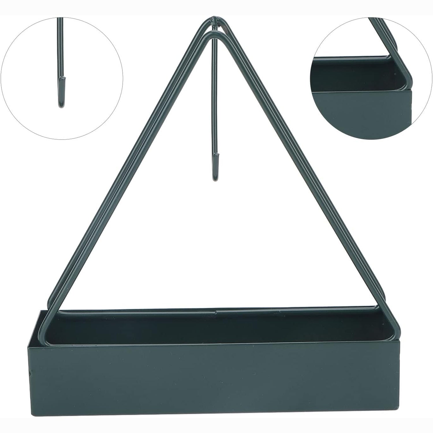 Wukusy triangular iron mosquito coil holder with hanging design, outdoor mosquito repellent incense holder for pest control