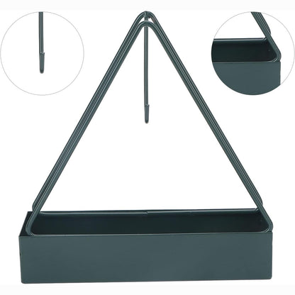 Wukusy triangular iron mosquito coil holder with hanging design, outdoor mosquito repellent incense holder for pest control